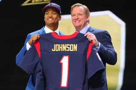 Kevin Johnson was selected 16th overall by the Texans.