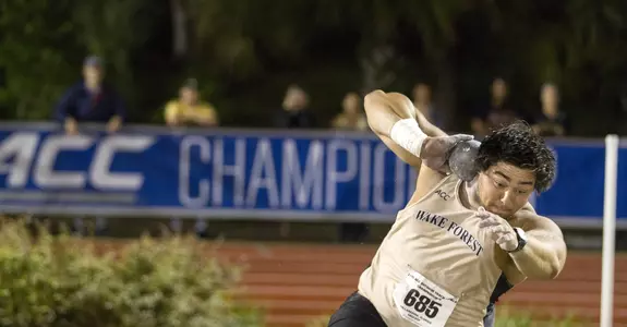 John Maurins was an All-ACC First Team selection in the shot put