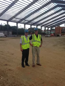 Barry Faircloth at Bob McCreary at the McCreary Field House