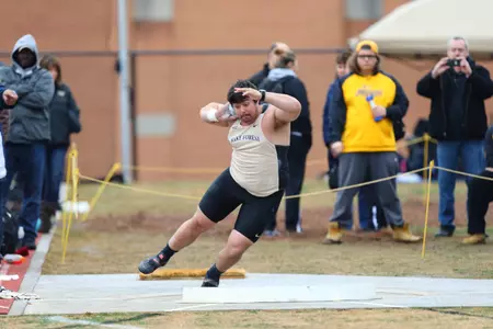 John Maurins claimed gold in the men's shot put
