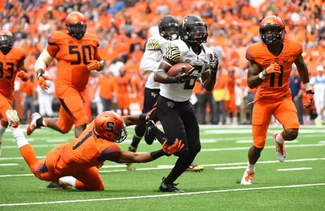 Tabari Hines caught seven passes for 77 yards.