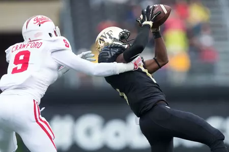 Tabari Hines caught a 29-yard touchdown to get the Deacs within a touchdown in the closing minutes.