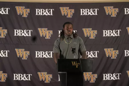 Wendell Dunn at the weekly press conference.