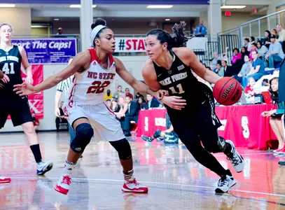 Jill Brunori made her first start of the season at NC State.
