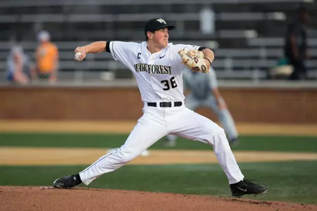 Parker Dunshee picked up his fourth win on the mound.