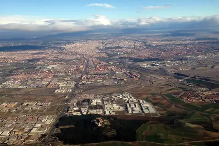 Spain countryside from the flight in.