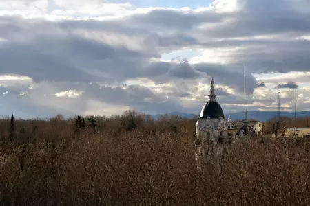 A view on the way back from training at Las Rozas.