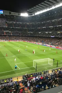 Champions League action between Real Madrid and Roma.