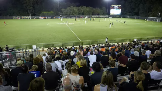 A crowd of 4,126 fans attended the ACC men's soccer match between the Clemson Tigers and the Wake Forest Demon Deacons at W. Dennie Spry Soccer Stadium on September 28, 2019 in Winston-Salem, North Carolina. The Demon Deacons defeated the Tigers 3-2 in overtime. (Brian Westerholt/Sports On Film)