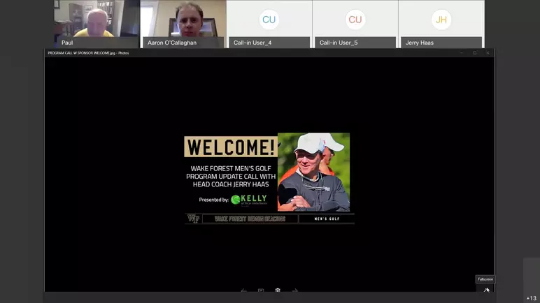 Wake Forest Men's Golf Program Update Call