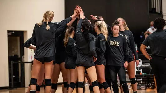 Volleyball Team Huddle
