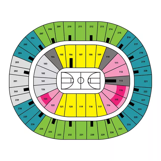 MBB Non-Conference Tickets Seating Map