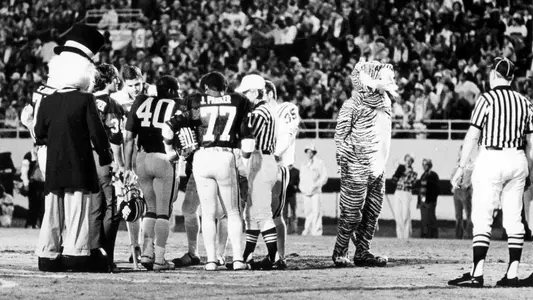 Syd Kitson & Captains for Coin Toss at 1979 Tangerine Bowl