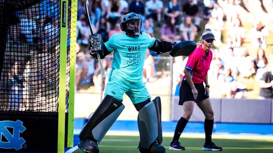 Chapel Hill, NC â?? Sep 23: NCAA Field Hockey - Wake Forest at North Carolina at Karen Shelton Stadium in Chapel Hill, NC on September 23, 2022. (Credit: Andy Mead/YCJ)