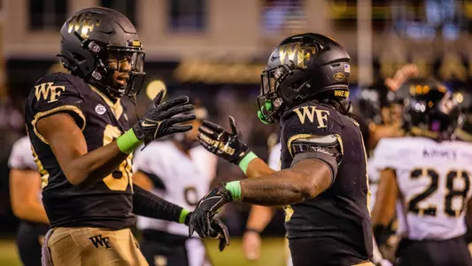 October 8, 2022: the NCAA football match up at Truist Field in Winston-Salem, NC. (Scott Kinser)