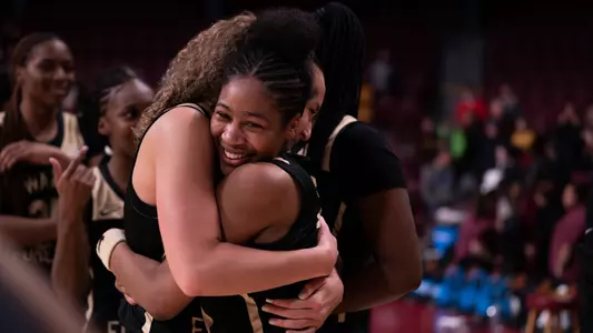 Olivia Summiel and Jewel Spear following the Minnesota Win