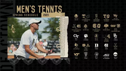 2023 Men's Tennis Schedule