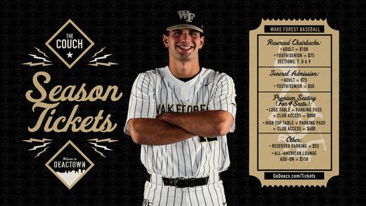 Wake Forest baseball season tickets are now on sale. 