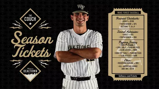 Wake Forest baseball season tickets are now on sale.