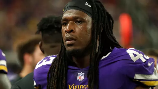 Luiji Vilain playing for the Minnesota Vikings