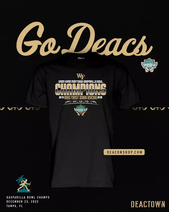 Go Deacs | Gasparilla Bowl Champs Official Merchandise Available at DeaconShop.com