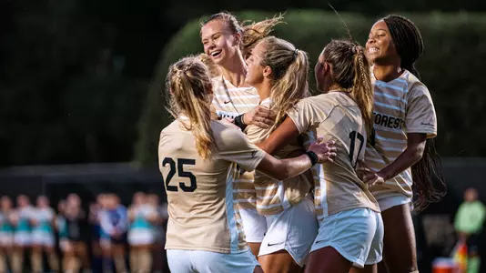 Women's Soccer Celebration vs. Rhode Island