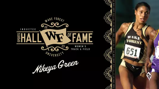Nikeya Green Wake Forest Sports Hall of Fame