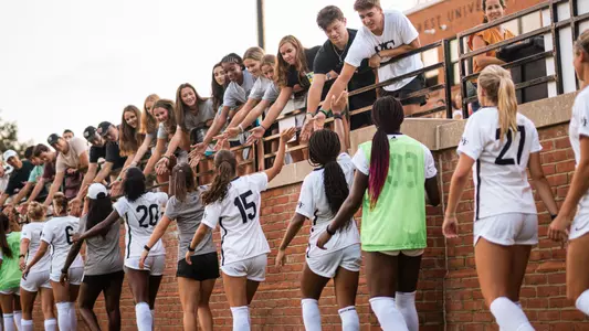 Women's Soccer High Fives