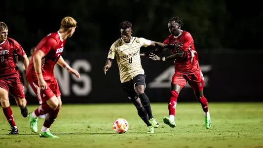 Winston-Salem, NC â?? Sep 10: NCAA Men's Soccer - NC State at Wake Forest at W. Dennie Spry Soccer Stadium in Winston-Salem, NC on September 10, 2022. (Credit: Andy Mead/YCJ)