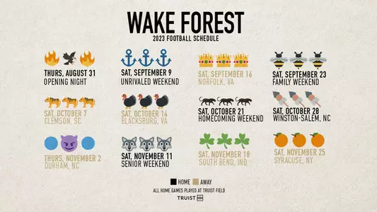 2023 Wake Forest football schedule