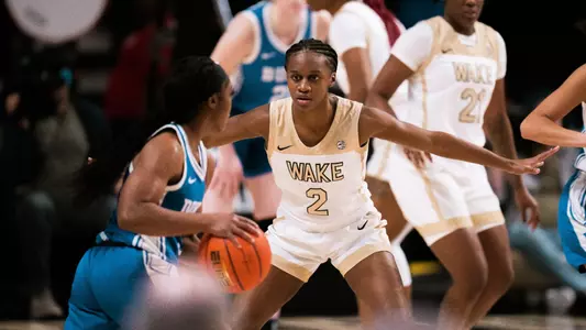 Kaia Harrison against No. 19 Duke