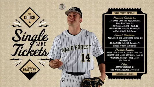 Baseball Single Game Tickets are now on sale