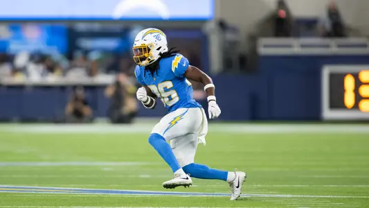 Ja'Sir Taylor of the Los Angeles Chargers