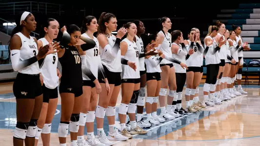 Wake Forest volleyball at UNC