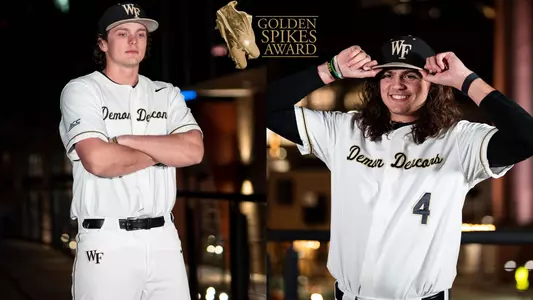 Wake Forest baseball golden spikes honorees