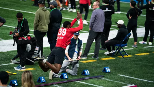 AT Perry at the NFL Combine