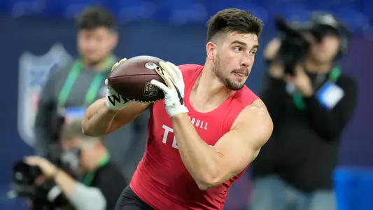 Blake Whiteheart at the 2023 NFL Combine