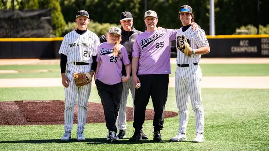 Wake Forest Epilepsy Awareness Game First Pitch