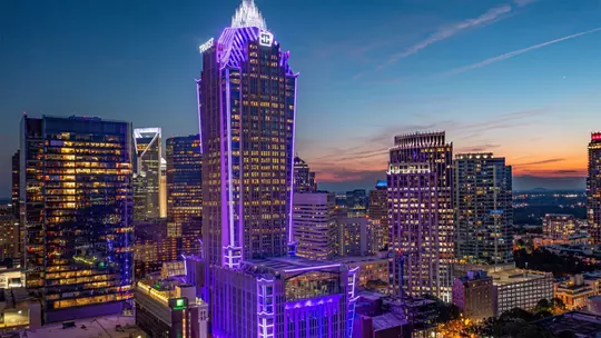 Photo of Truist headquarters building in Uptown Charlotte