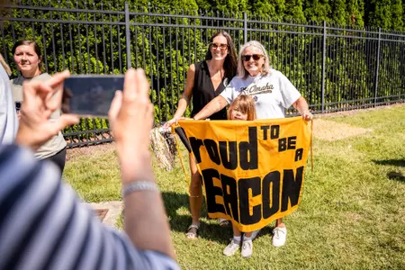 Fans at David F. Couch Ballpark for Omaha Send-Off Event