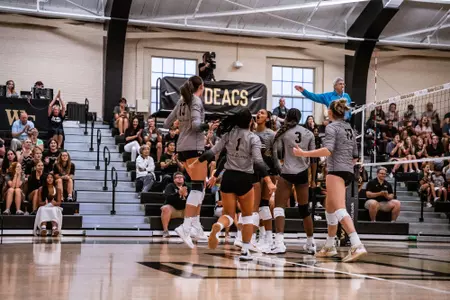 Wake Forest Volleyball celebration