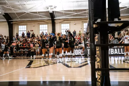 Wake Forest Volleyball celebration