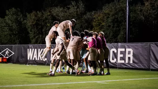 Wake Forest Men's Soccer Celebration 2024
