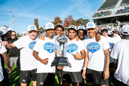 Nico Rabiu, Jojo Davilla, Jeffrey White ACC Trophy