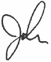 John Currie Signature for FTQ
