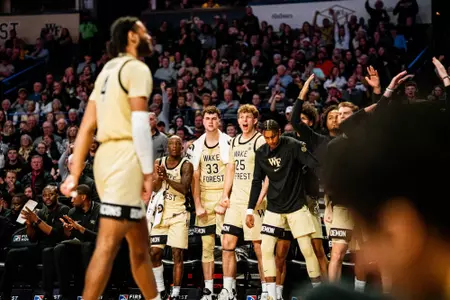 Wake Forest men's basketball celebration