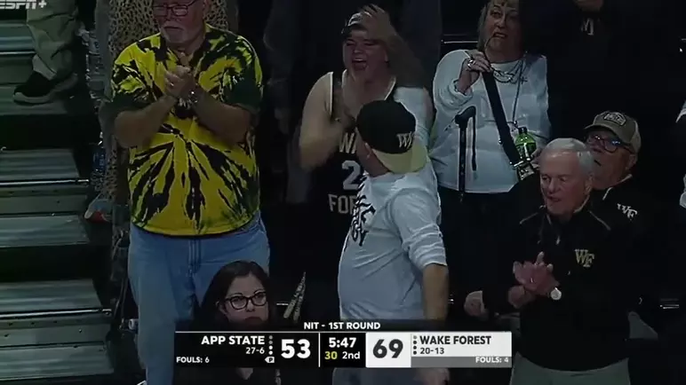 Highlight: Boopie Miller hits a three-pointer from the logo in first round NIT matchup