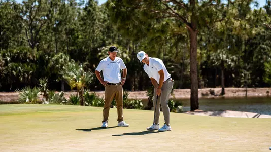 Coach Haas & Michael Brennan