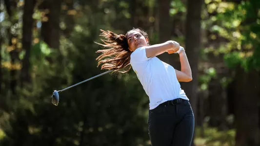 Raleigh, NC – Apr 8: NCAA Women's Golf - Wolfpack Match Play - Day 1 at Lonnie Poole Golf Course in Raleigh, NC on April 8, 2024. (Credit: Andy Mead/YCJ)