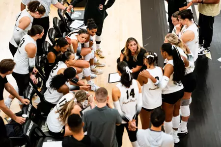 Volleyball huddle